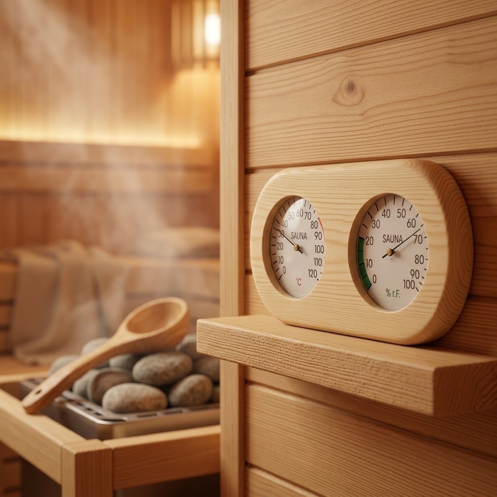 Dual Temperature Humidity Gaug - Spa And Wellness Center ulasan dan harga
