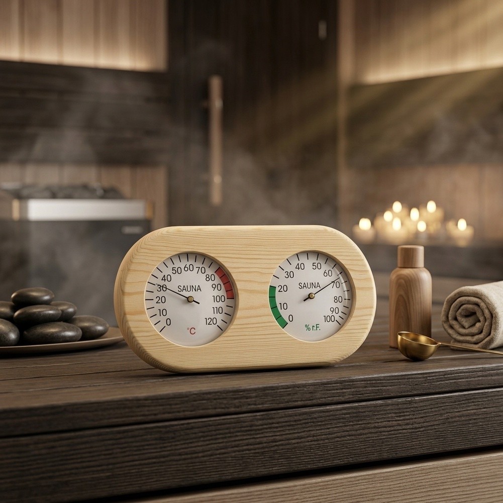Dual Temperature Humidity Gaug - Spa And Wellness Center ulasan dan harga