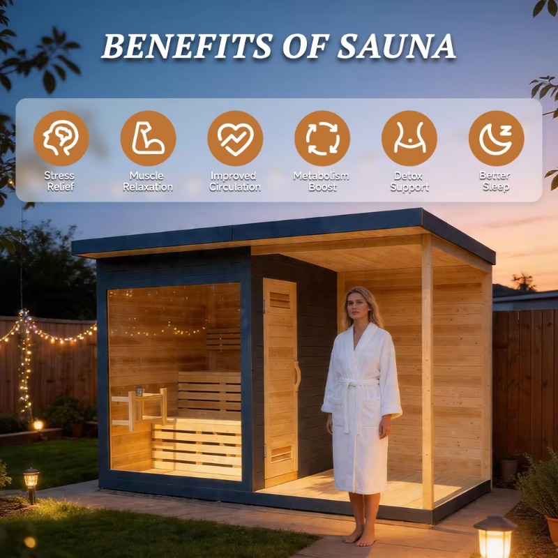 Wood Sauna Cabin Matching Ice  - Spa Wellness Resorts ulasan dan harga