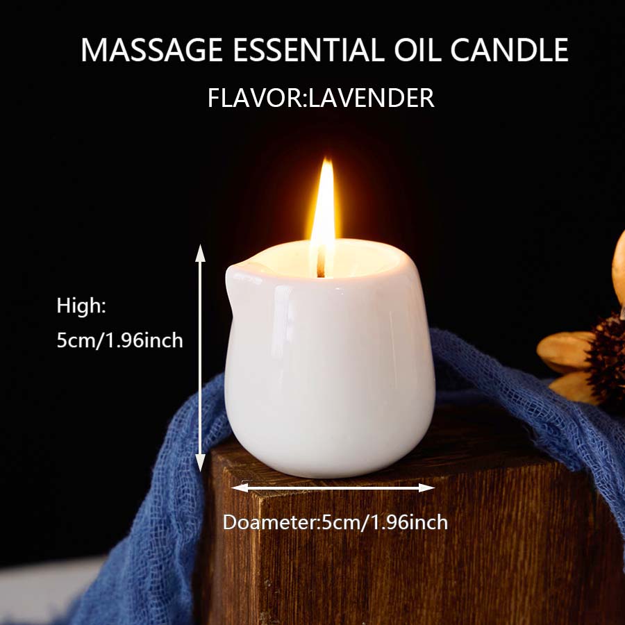 Ceramic Massage Oil Candle Lav - Massage Candle Melting ulasan dan harga